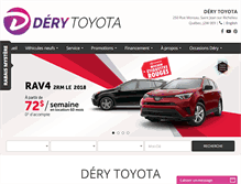 Tablet Screenshot of derytoyota.com